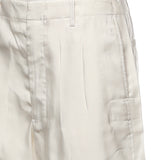 Pantaloni CREASED SOFT PANTS CHALK PA1276 LF1611 WH001 WH001 LEMAIRE