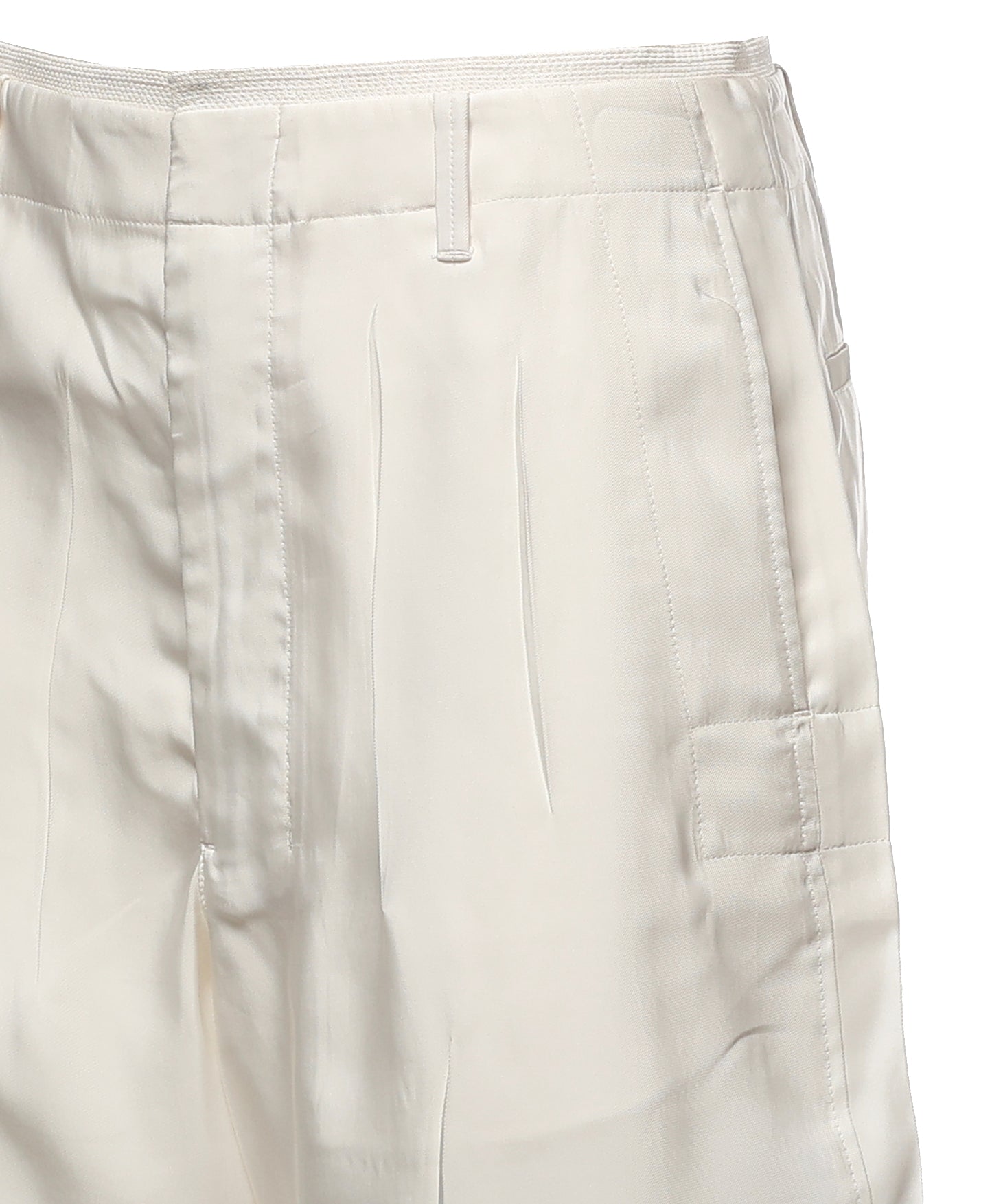 Pantaloni CREASED SOFT PANTS CHALK PA1276 LF1611 WH001 WH001 LEMAIRE