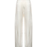 Pantaloni CREASED SOFT PANTS CHALK PA1276 LF1611 WH001 WH001 LEMAIRE