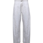 Pantaloni TWISTED BELTED PANTS MILK PA326 LD1070 WH086 WH086 LEMAIRE