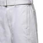 Pantaloni TWISTED BELTED PANTS MILK PA326 LD1070 WH086 WH086 LEMAIRE