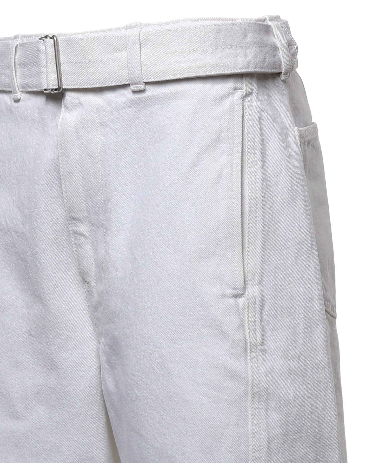Pantaloni TWISTED BELTED PANTS MILK PA326 LD1070 WH086 WH086 LEMAIRE