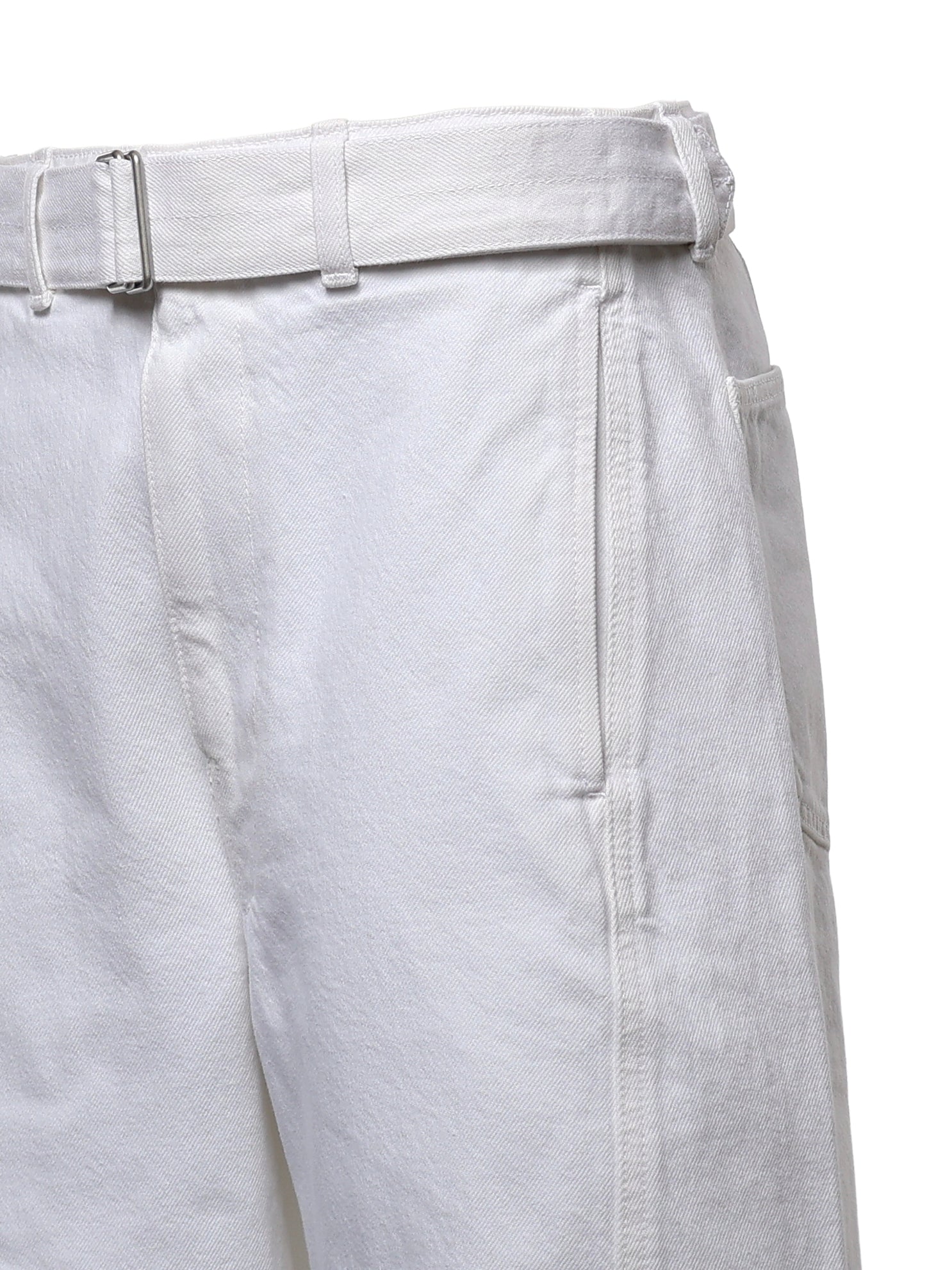 Pantaloni TWISTED BELTED PANTS MILK PA326 LD1070 WH086 WH086 LEMAIRE