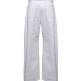 Pantaloni TWISTED BELTED PANTS MILK PA326 LD1070 WH086 WH086 LEMAIRE