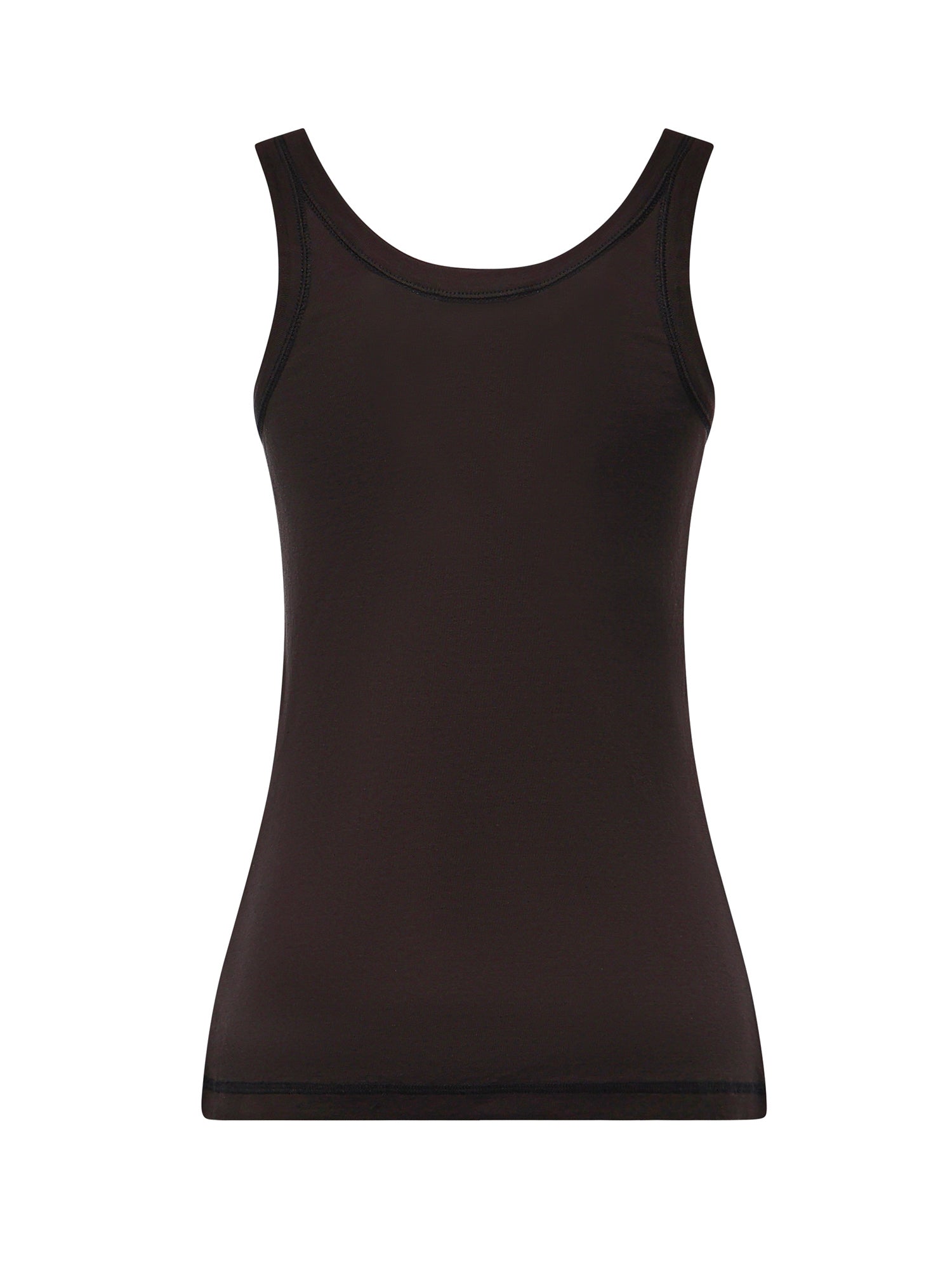 Topwear RIB TANK TOP SQUID INK TS0001 LJ1016 BK998 BK998 LEMAIRE
