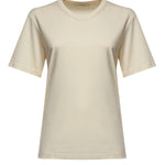 T-shirt RIB T-SHIRT LIGHT CREAM TS0002 LJ1016 WH048 WH048 LEMAIRE