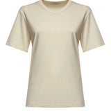 T-shirt RIB T-SHIRT LIGHT CREAM TS0002 LJ1016 WH048 WH048 LEMAIRE