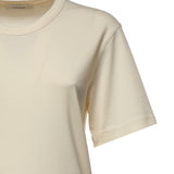 T-shirt RIB T-SHIRT LIGHT CREAM TS0002 LJ1016 WH048 WH048 LEMAIRE