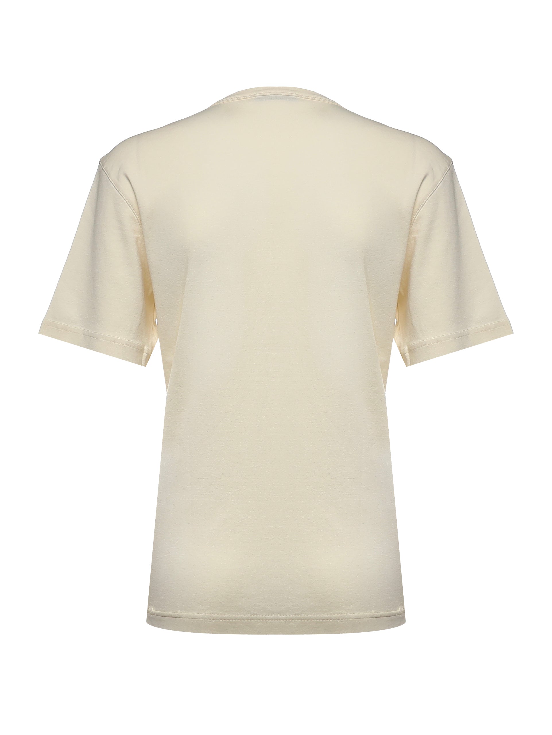 T-shirt RIB T-SHIRT LIGHT CREAM TS0002 LJ1016 WH048 WH048 LEMAIRE