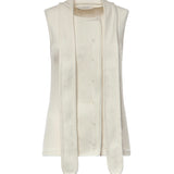 Topwear ASYMMETRICAL FITTED TOP MILK TS0004 LJ1030 WH086 WH086 LEMAIRE