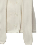 Topwear ASYMMETRICAL FITTED TOP MILK TS0004 LJ1030 WH086 WH086 LEMAIRE