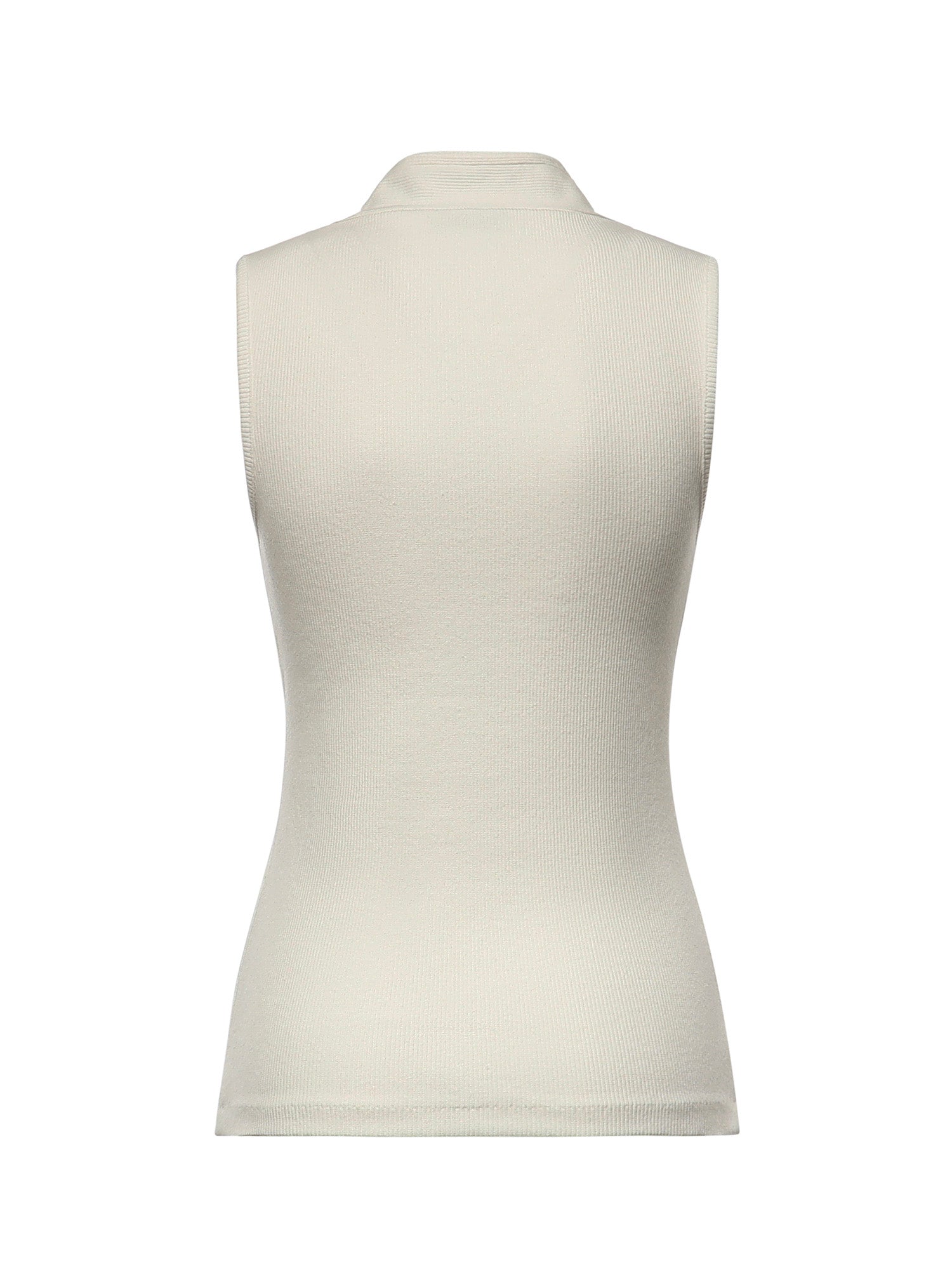 Topwear ASYMMETRICAL FITTED TOP MILK TS0004 LJ1030 WH086 WH086 LEMAIRE