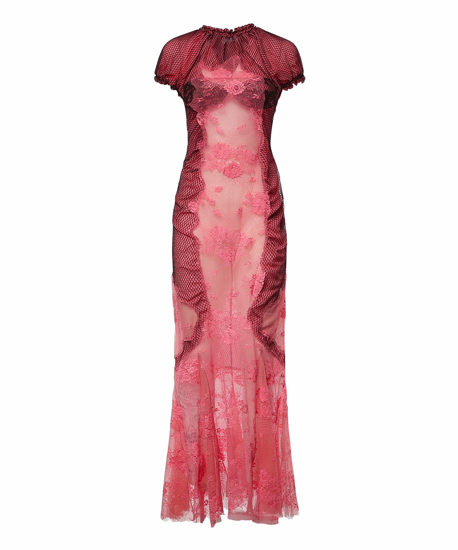 Abiti ABITO MIDI PIZZO PINK 260WCW00286 MIX088AA 079 079 THE Attico