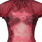 Abiti ABITO MIDI PIZZO PINK 260WCW00286 MIX088AA 079 079 THE Attico