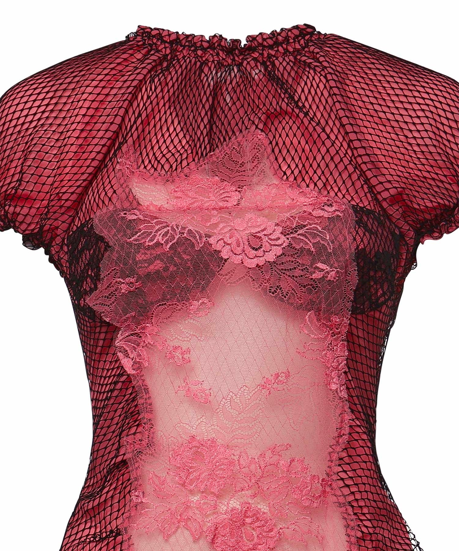Abiti ABITO MIDI PIZZO PINK 260WCW00286 MIX088AA 079 079 THE Attico