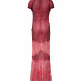 Abiti ABITO MIDI PIZZO PINK 260WCW00286 MIX088AA 079 079 THE Attico