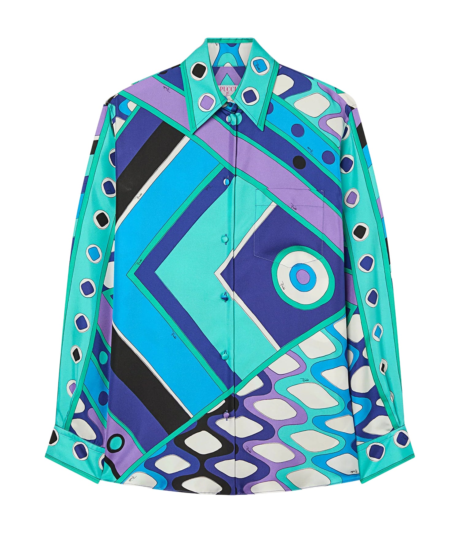 Camicie SHIRT - BLOUSE TURQUOISE BLUE 6HRJ10 6H853 021 021 EMILIO PUCCI