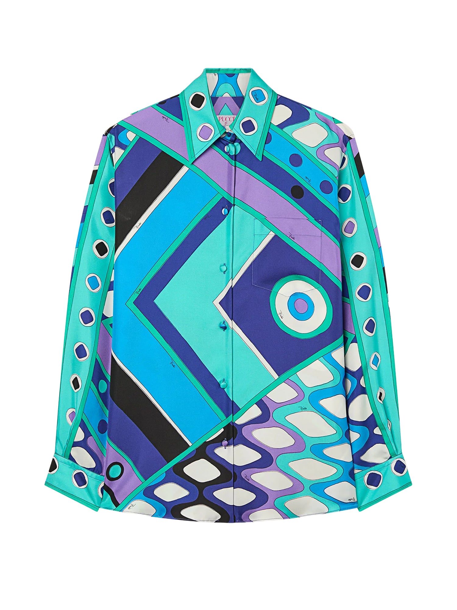 Camicie SHIRT - BLOUSE TURQUOISE BLUE 6HRJ10 6H853 021 021 EMILIO PUCCI