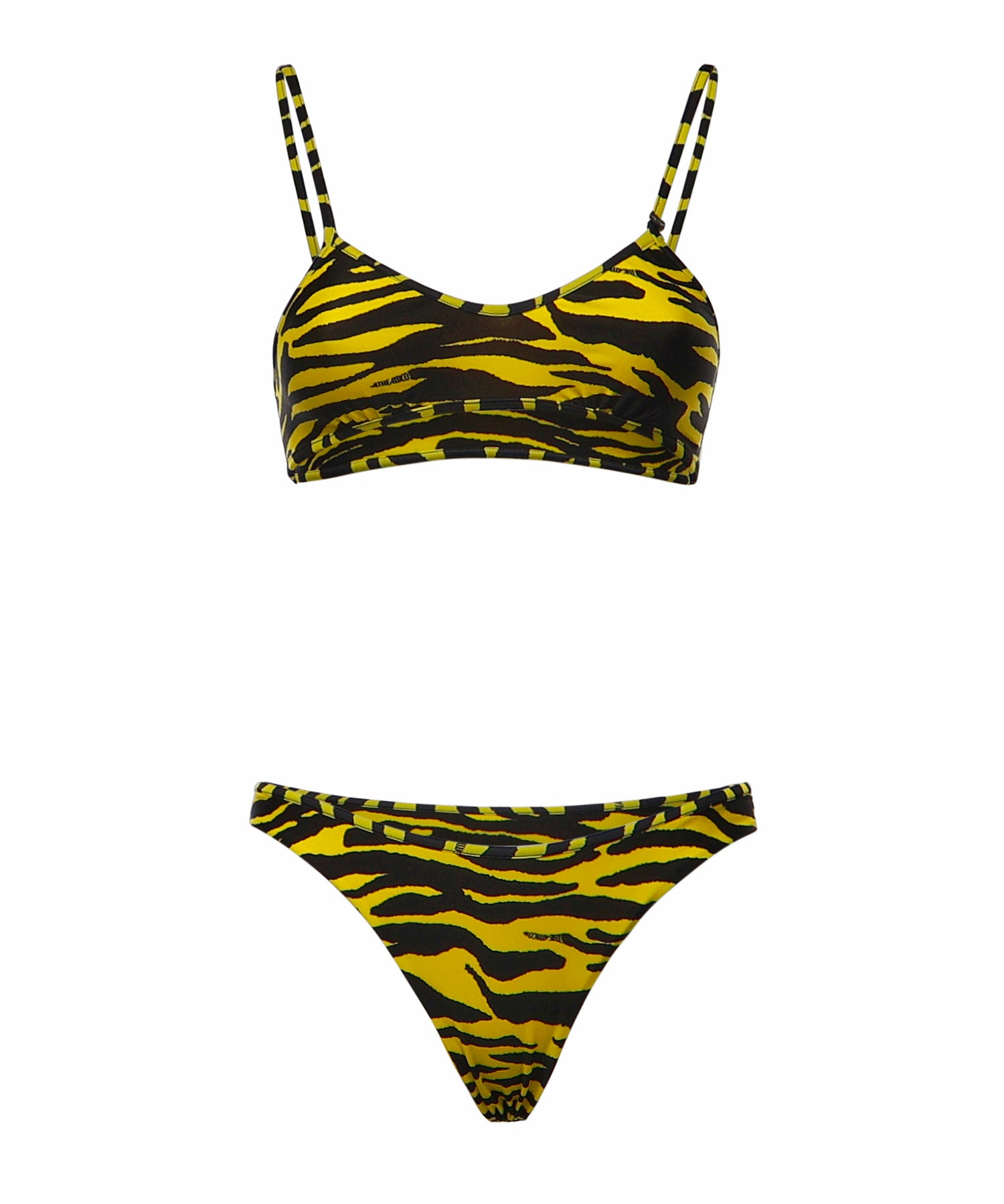 Costumi Da Bagno BIKINI BLACK/YELLOW 260WBC00012 PAA116PR 166 166 THE Attico