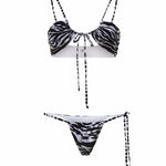 Costumi Da Bagno BIKINI WHITE/BLACK 260WBC00013 PAA116PR 020 020 THE Attico
