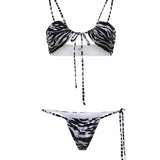 Costumi Da Bagno BIKINI WHITE/BLACK 260WBC00013 PAA116PR 020 020 THE Attico