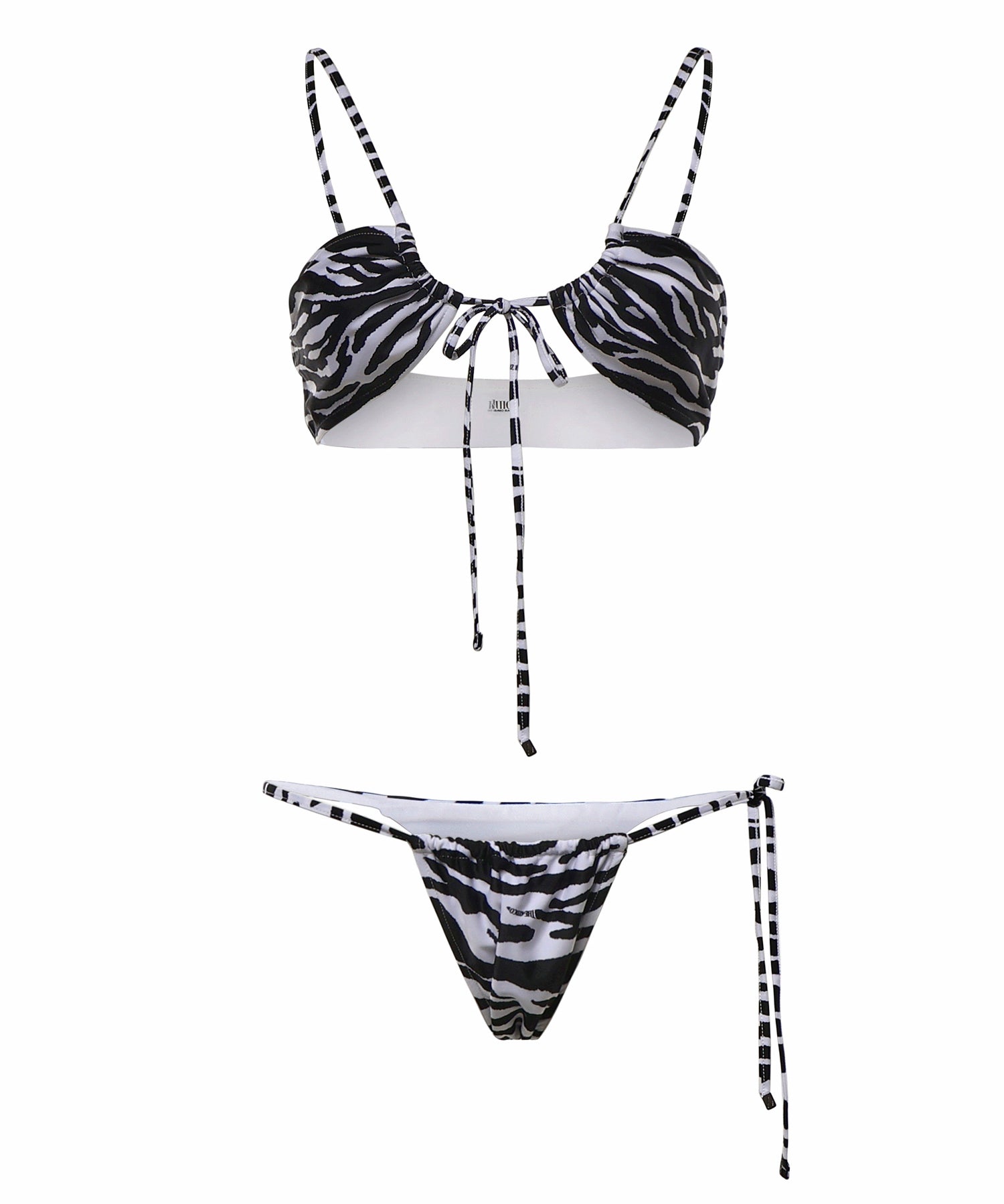 Costumi Da Bagno BIKINI WHITE/BLACK 260WBC00013 PAA116PR 020 020 THE Attico