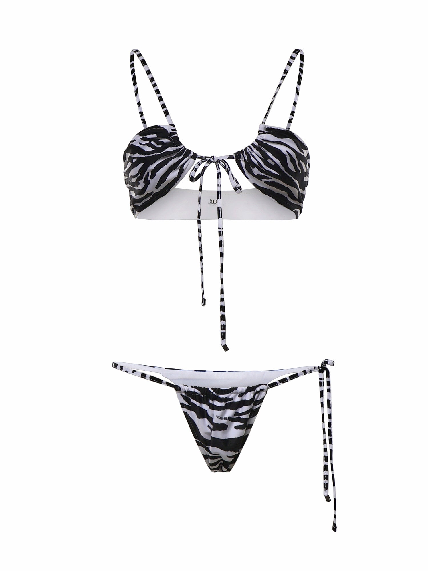 Costumi Da Bagno BIKINI WHITE/BLACK 260WBC00013 PAA116PR 020 020 THE Attico