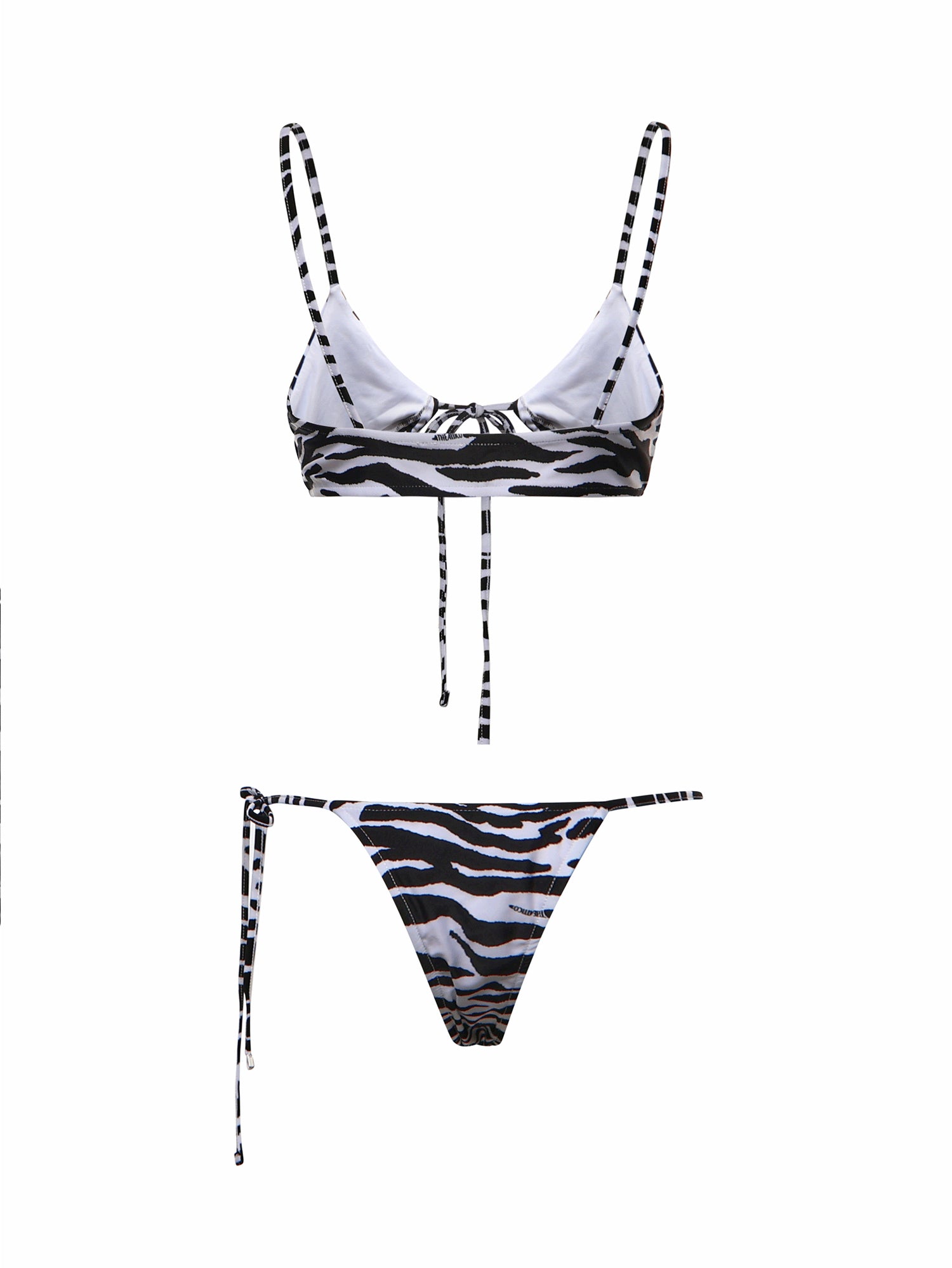 Costumi Da Bagno BIKINI WHITE/BLACK 260WBC00013 PAA116PR 020 020 THE Attico