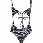 Costumi Da Bagno ONE PIECE WHITE/BLACK 260WBA00006 PAA116PR 020 020 THE Attico