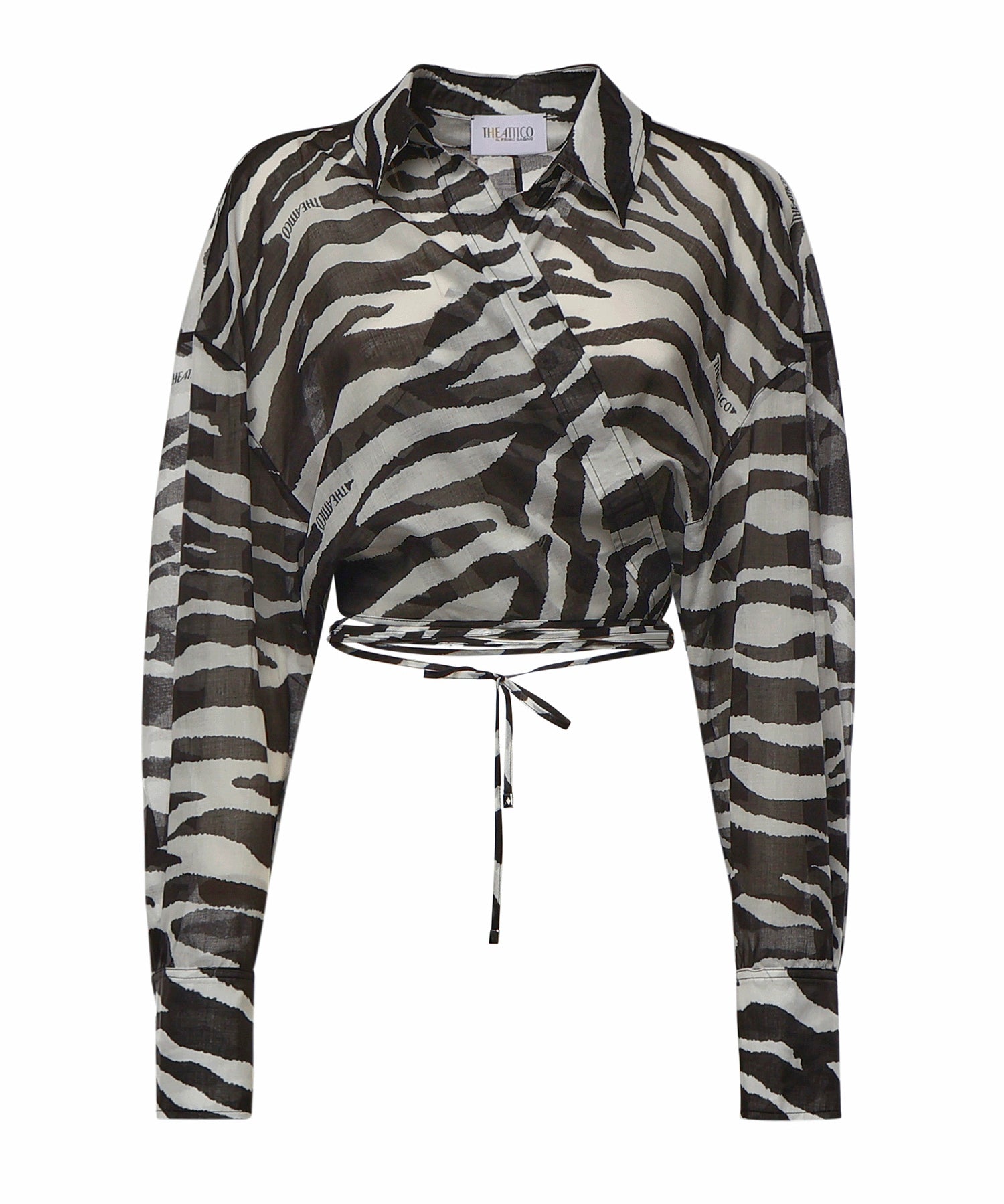 Camicie BLOUSE WHITE/BLACK 260WCE00003 CCC134PR 020 020 THE Attico