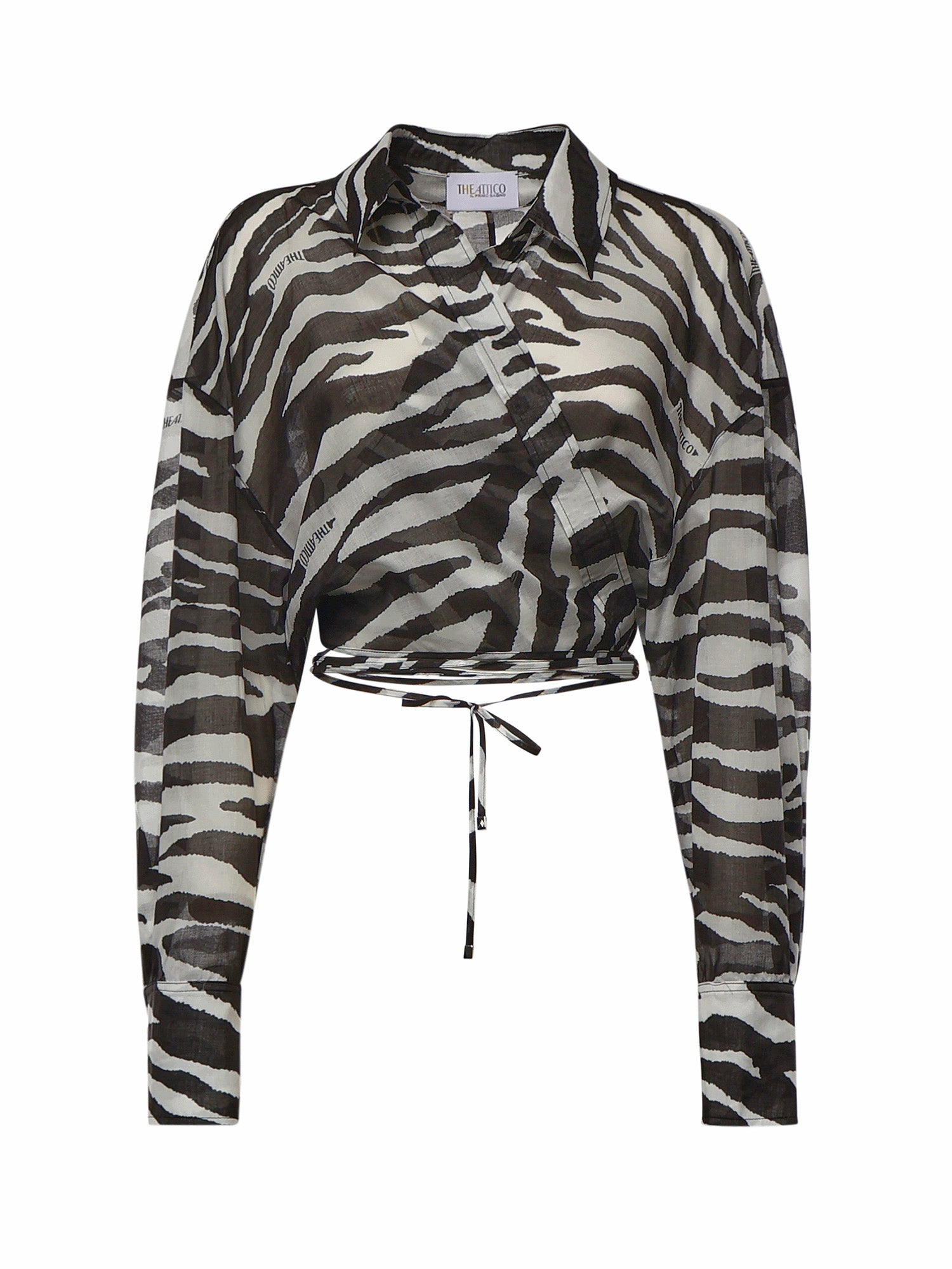 Camicie BLOUSE WHITE/BLACK 260WCE00003 CCC134PR 020 020 THE Attico