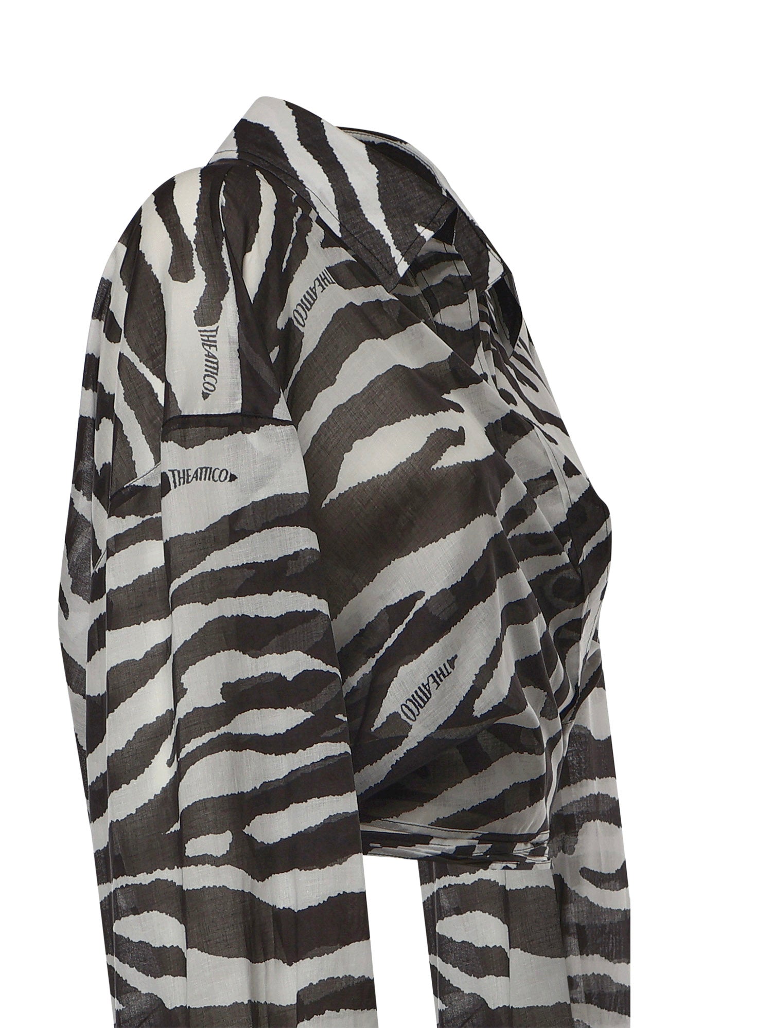 Camicie BLOUSE WHITE/BLACK 260WCE00003 CCC134PR 020 020 THE Attico