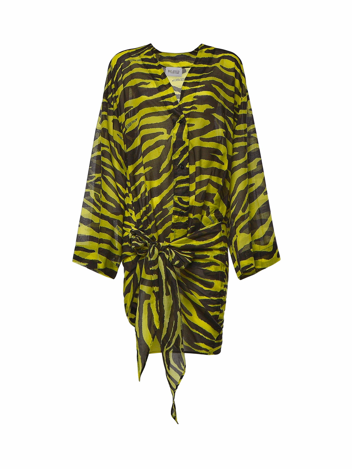 Abiti MINI DRESS BLACK/YELLOW 260WCA00404 CCC134PR 166 166 THE Attico