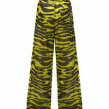 Pantaloni LONG PANT BLACK/YELLOW 260WCP00263 CCC134PR 166 166 THE Attico