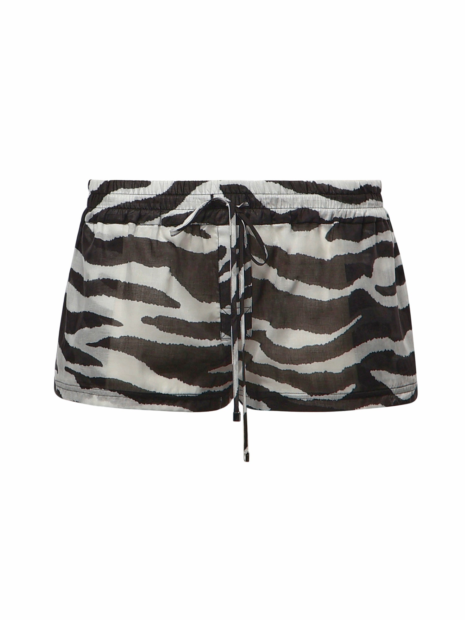 Pantaloni SHORT PANT WHITE/BLACK 260WCQ00015 CCC134PR 020 020 THE Attico
