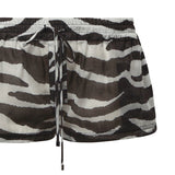 Pantaloni SHORT PANT WHITE/BLACK 260WCQ00015 CCC134PR 020 020 THE Attico