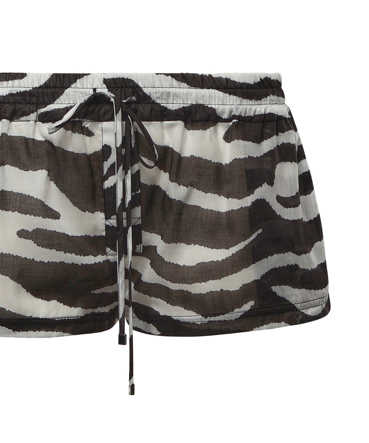 Pantaloni SHORT PANT WHITE/BLACK 260WCQ00015 CCC134PR 020 020 THE Attico