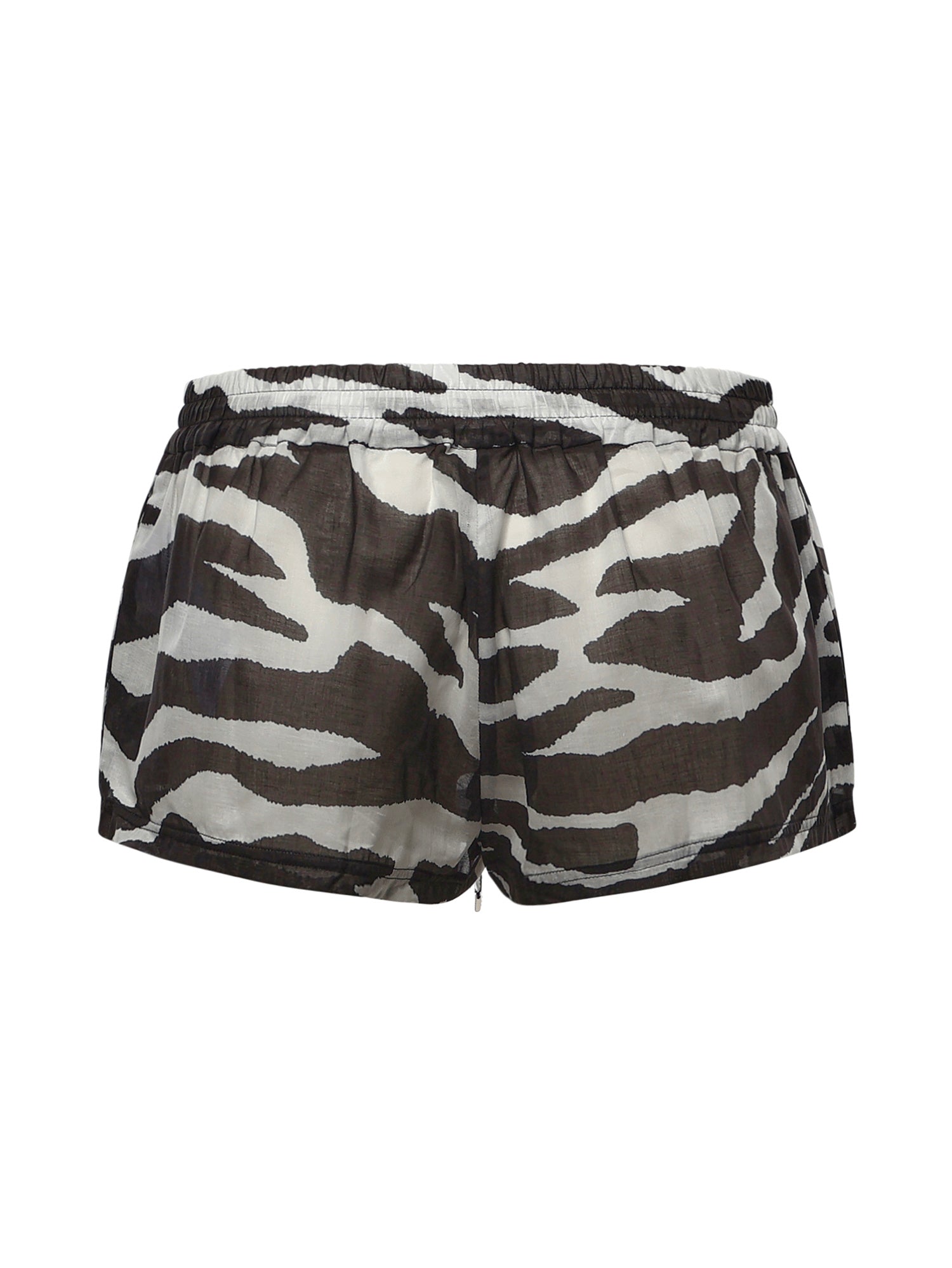 Pantaloni SHORT PANT WHITE/BLACK 260WCQ00015 CCC134PR 020 020 THE Attico