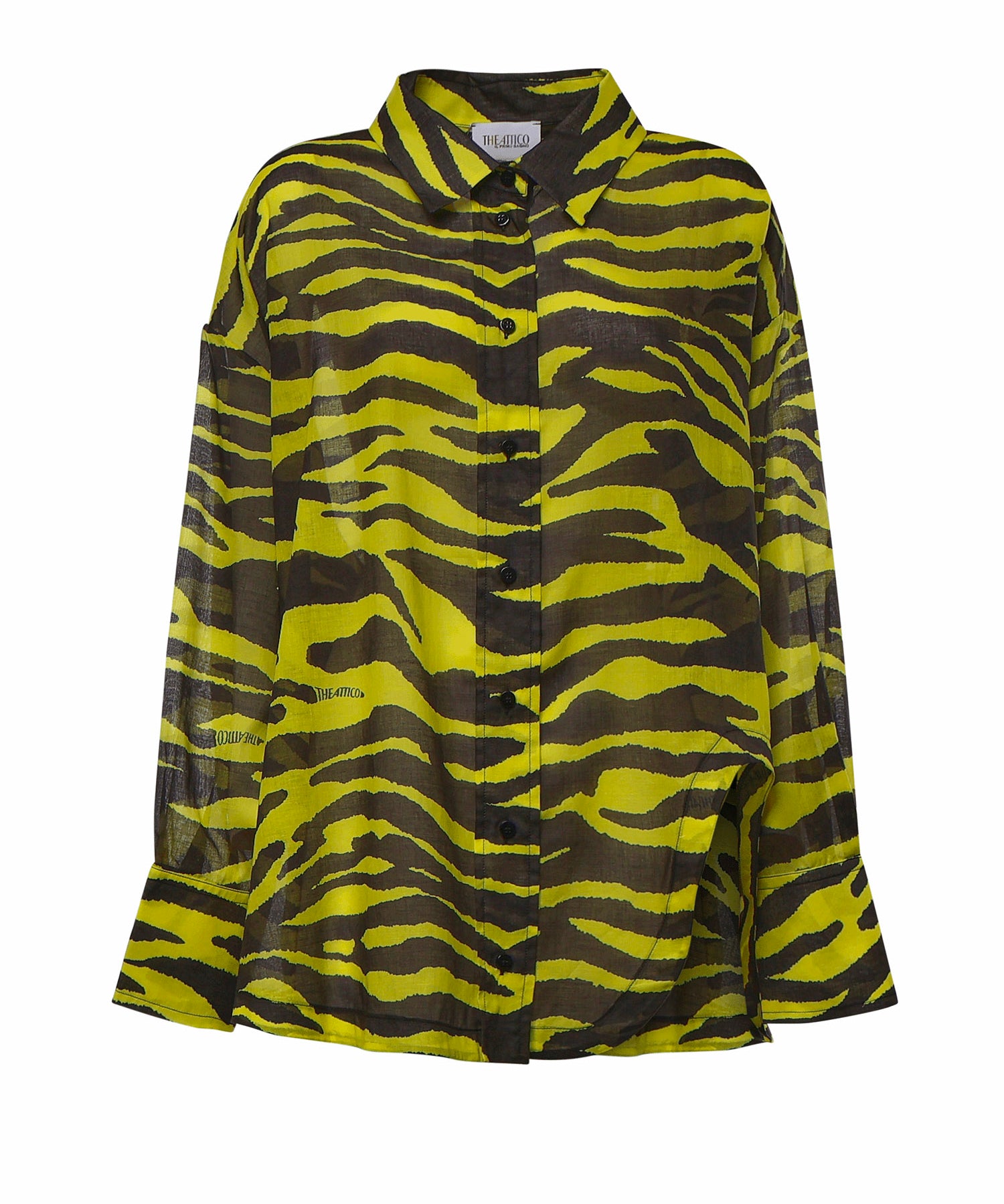 Camicie SHIRT BLACK/YELLOW 260WCH00015 CCC134PR 166 166 THE Attico