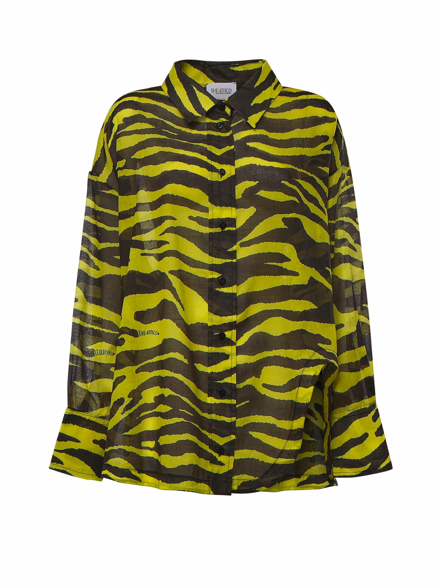 Camicie SHIRT BLACK/YELLOW 260WCH00015 CCC134PR 166 166 THE Attico