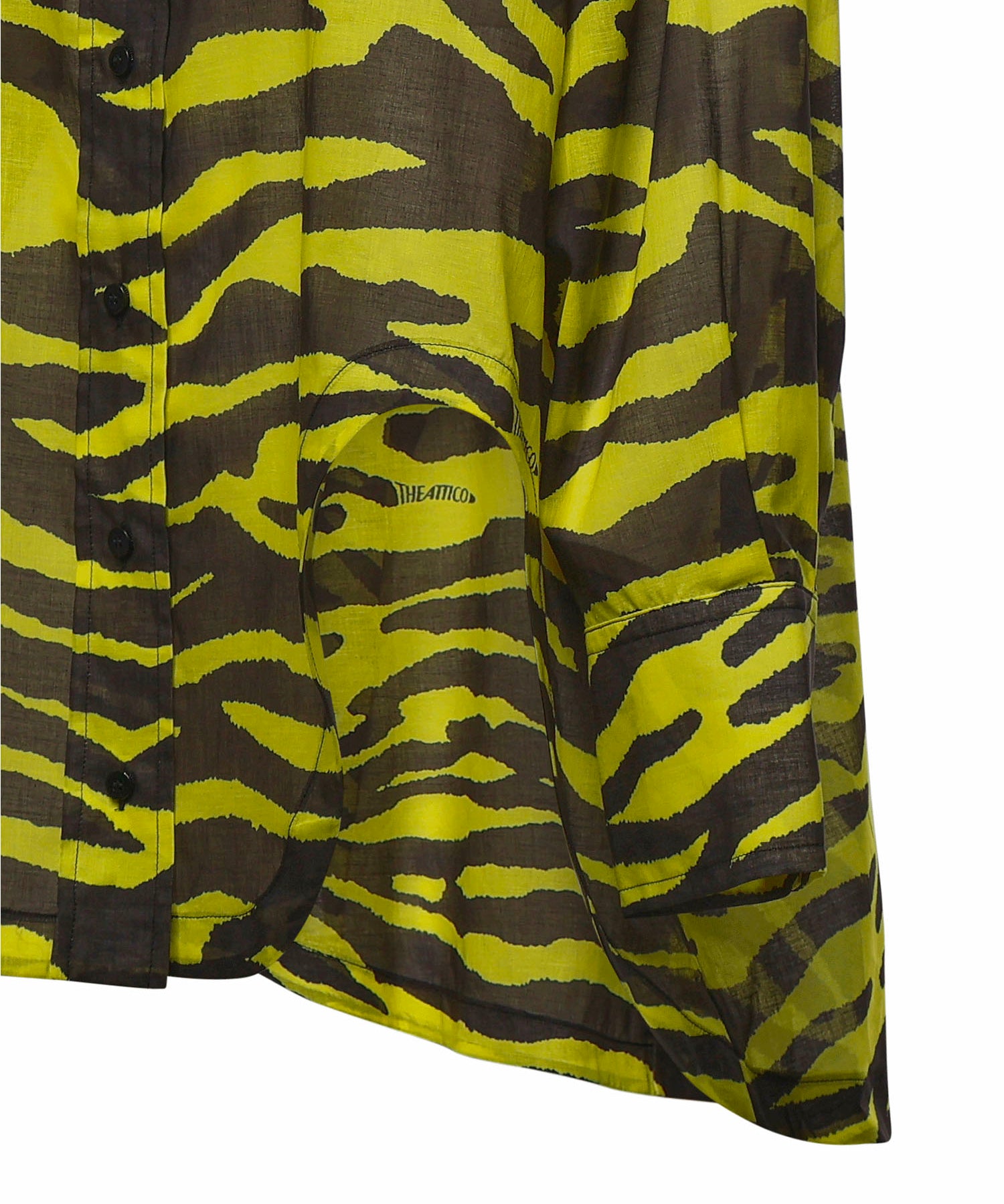 Camicie SHIRT BLACK/YELLOW 260WCH00015 CCC134PR 166 166 THE Attico