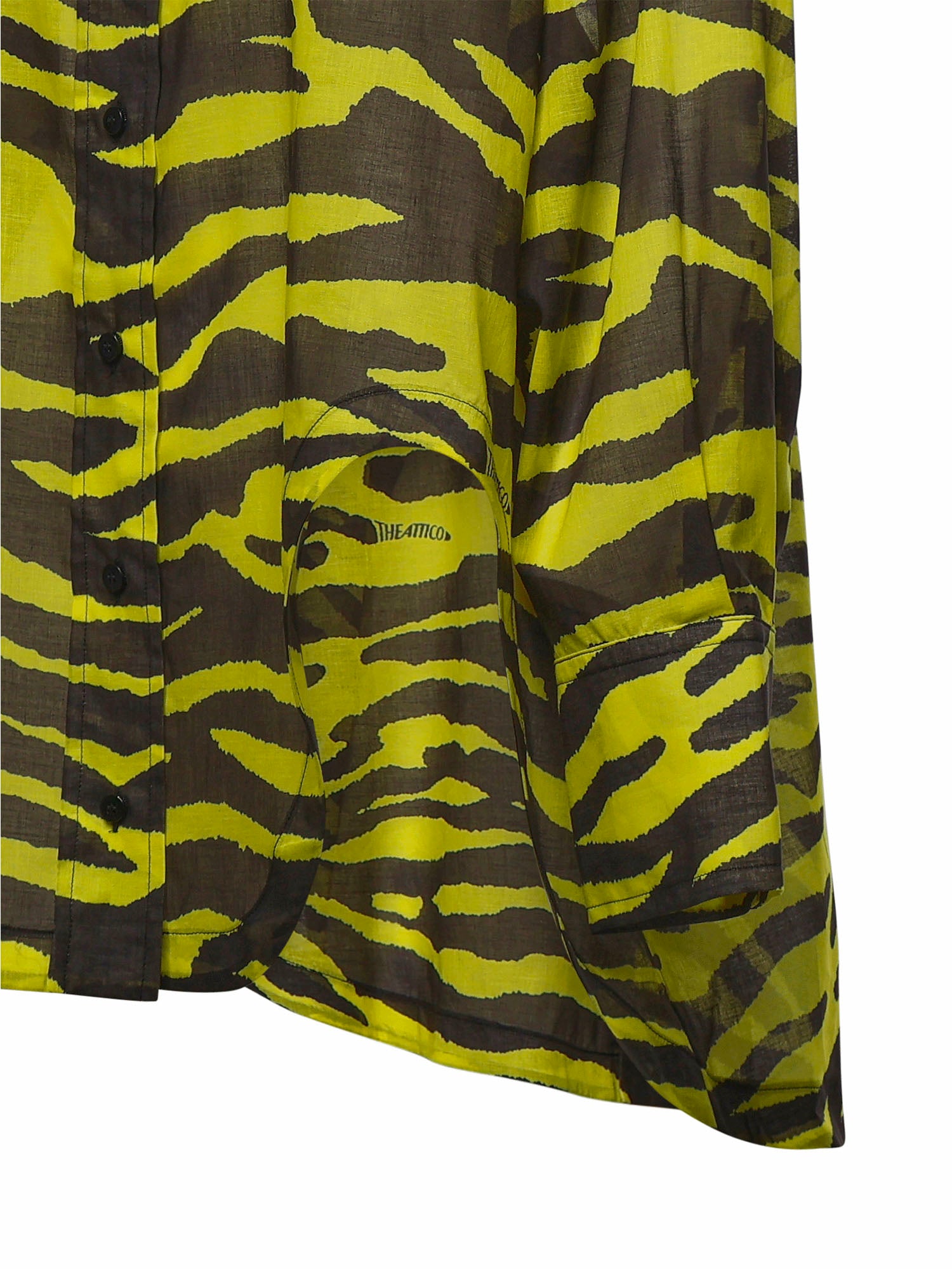 Camicie SHIRT BLACK/YELLOW 260WCH00015 CCC134PR 166 166 THE Attico
