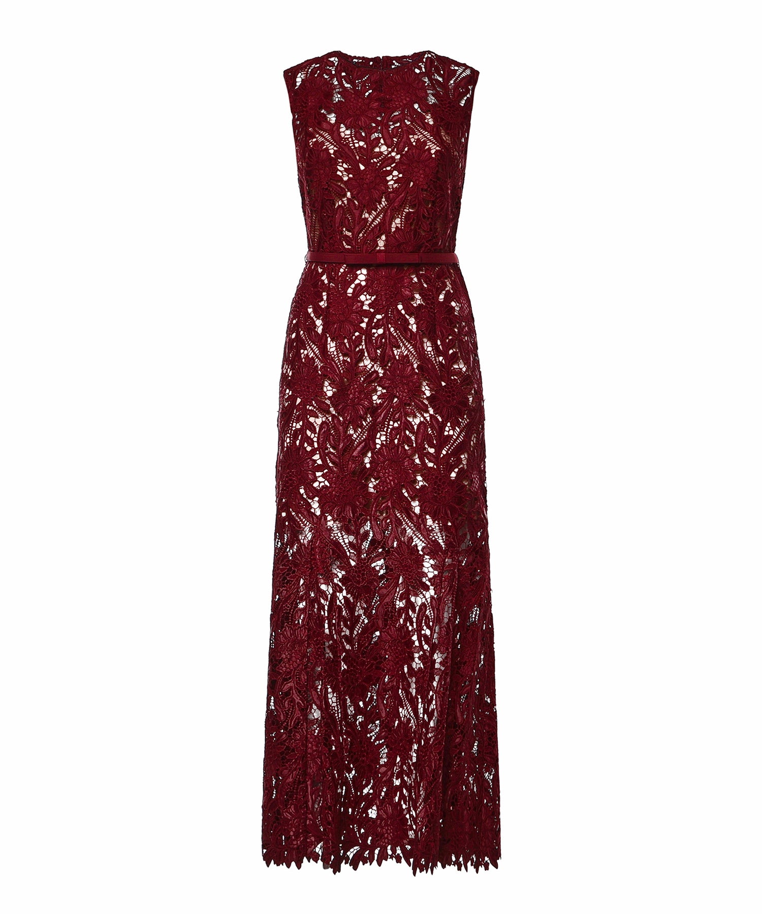 Abiti BURGUNDY GUIPURE LACE MIDI DRESS RS26 167MA BU BU SELF-PORTRAIT