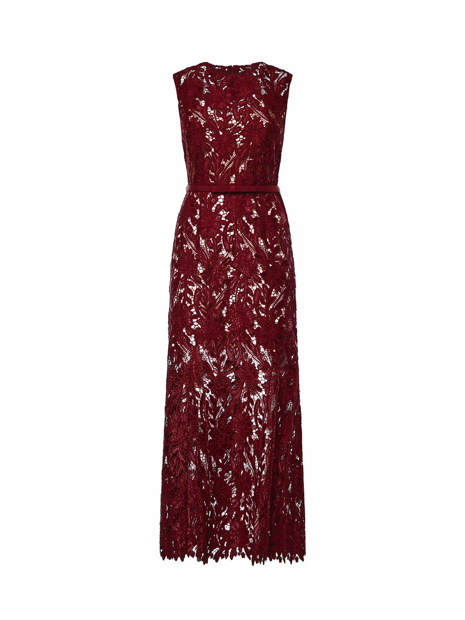 Abiti BURGUNDY GUIPURE LACE MIDI DRESS RS26 167MA BU BU SELF-PORTRAIT