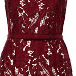 Abiti BURGUNDY GUIPURE LACE MIDI DRESS RS26 167MA BU BU SELF-PORTRAIT