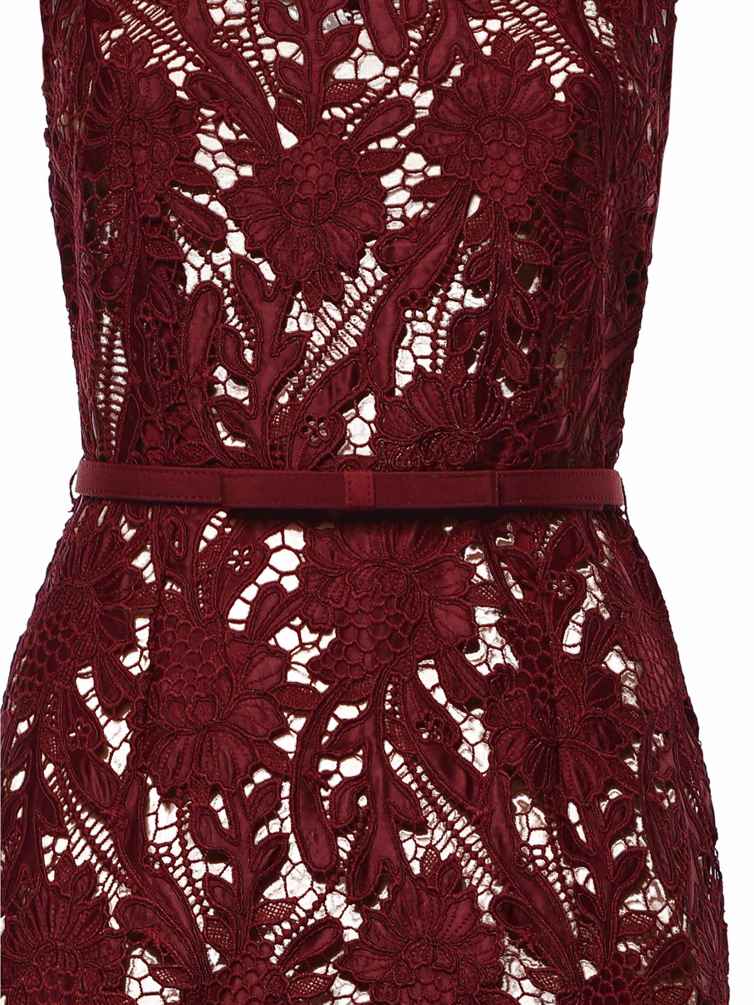 Abiti BURGUNDY GUIPURE LACE MIDI DRESS RS26 167MA BU BU SELF-PORTRAIT