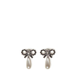 Orecchini CRYSTAL BOW PEARL EARRINGS RS26 631E P  SELF-PORTRAIT