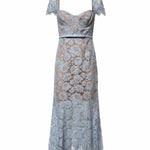 Abiti BLUE FINE LACE MIDI DRESS SS25 048M BL BL SELF-PORTRAIT