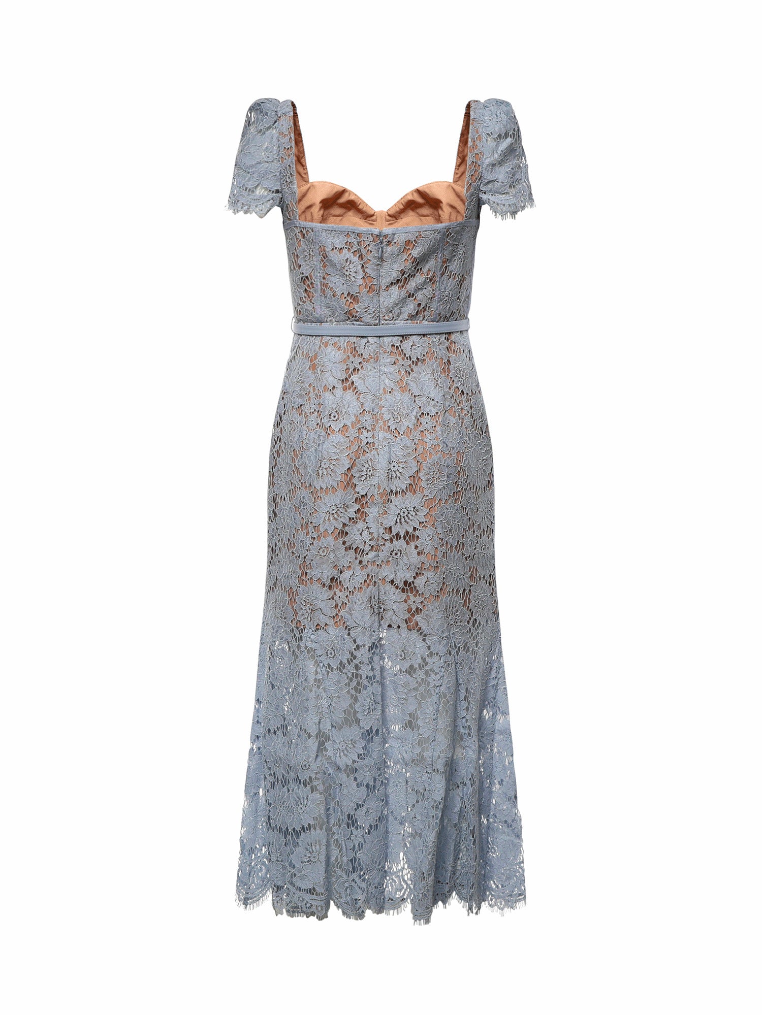 Abiti BLUE FINE LACE MIDI DRESS SS25 048M BL BL SELF-PORTRAIT
