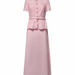 Abiti PINK LACE CREPE MIDI DRESS SS26 020M P P SELF-PORTRAIT